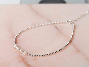 Parel armband Bracelet Pearl Ellie 925 sterling zilver zoetwaterparel Laura Design