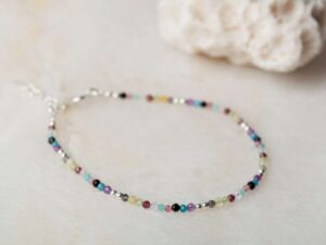 Armband Bracelet Gemstone Nature 925 sterling zilver gemengde edelstenen Laura Design