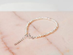 Parel armband Bracelet Flore 925 sterling zilver en zoetwaterparel Laura Design
