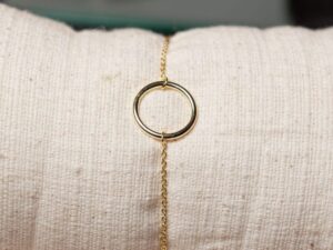 Armband Bracelet Round 925 sterling zilver en 18K goud Laura Design